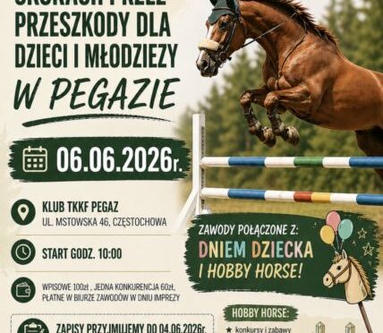 Towarzyskie Zawody w skokach przez przeszkody dla dzieci i młodzieży.